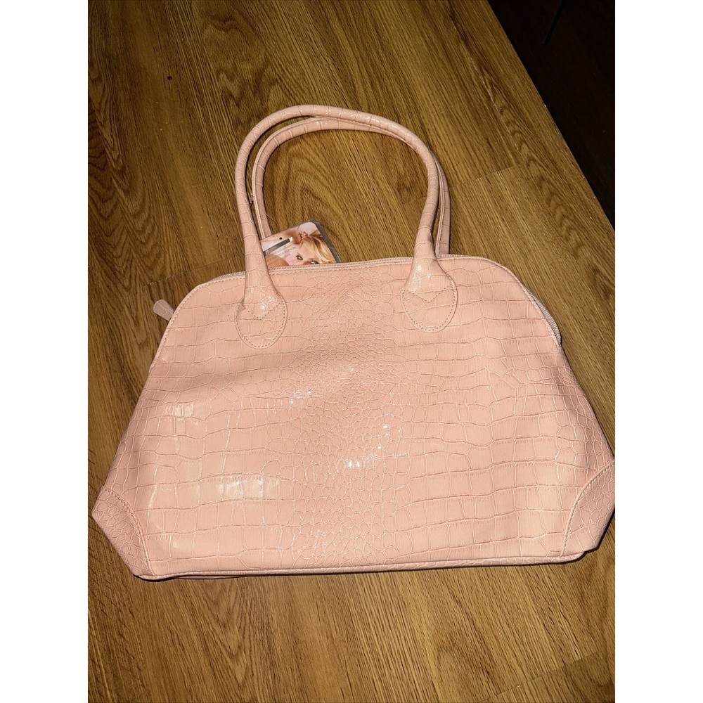 Jessica Simpson Fancy Pink Tote Bag Purse Travel Carry On Gift w/Purchase Peach